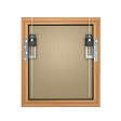 ARTITEQ - Attaches à visser pour cadre en bois - 4 pièces - 16 vis fournis - vignette