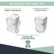 ATOLE - Abri poubelle - Cache poubelle Simple en Aluminium thermolaqué 1x360 Litres - Blanc - vignette