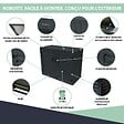 ATOLE - Abri poubelle - Cache poubelle Double en Aluminium thermolaqué 2x240 Litres - Gris anthracite - vignette