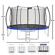 KANGUI - Trampoline rond Ø 430cm avec filet de sécurité et échelle - FPR 430 - vignette
