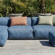 OVIALA - Salon de jardin modulable 5 places bleu pacific - Mixi - vignette
