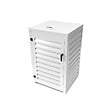 ATOLE - Abri poubelle - Cache poubelle Simple en Aluminium thermolaqué 1x240 Litres - Blanc - vignette