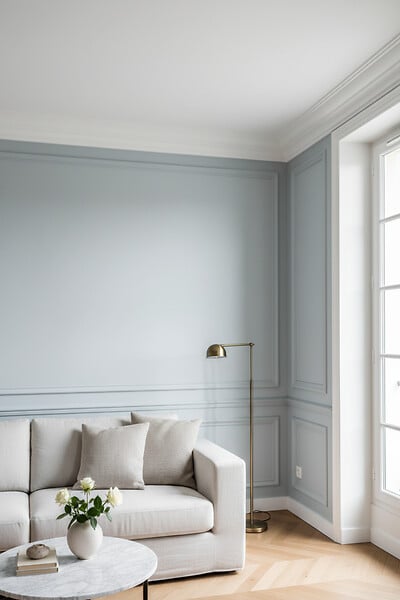SANS - Corniche plafond C288 5,9 x 5,4 cm - Polyuréthane Cimaises &+ - large