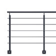KORDO - Kit garde-corps aluminium gris anthracite 2m pose latérale, Opalu KORDO - vignette