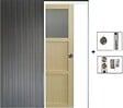 GD MENUISERIES - Porte Coulissante Ayous 2 Panneaux, 1 Vitrage H204 x L73 cm, Galandage - vignette