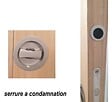 GD MENUISERIES - Porte Coulissante Ayous 2 Panneaux, 1 Vitrage H204 x L73 cm, Galandage - vignette
