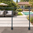 KORDO - Kit garde-corps aluminium gris anthracite 2m pose latérale, Opalu KORDO - vignette