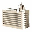 BEYOND BLUE - Cache climatisation - Venetian - Aluminium - Beige RAL9001 - Taille médium - Moyen  L 110 x H 80 x P 55 cm - vignette