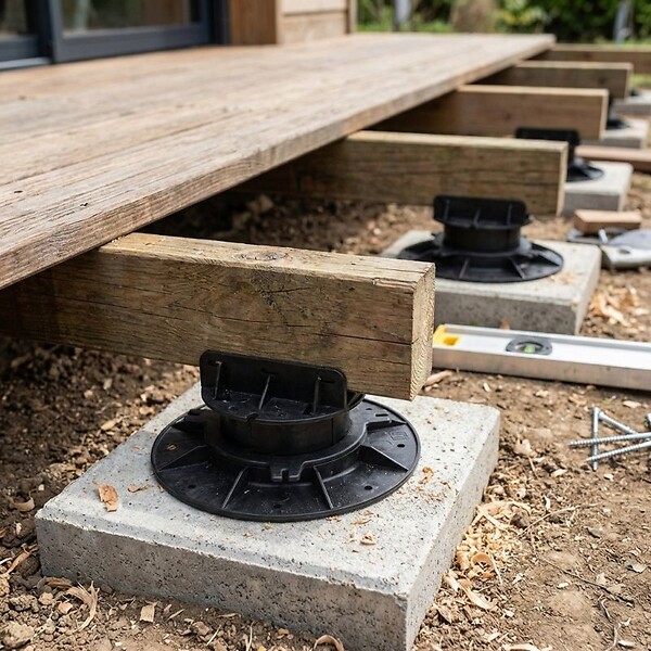 VERINDAL+ - plot pour terrasse bois réglable -  - VERINDAL Carton de 50 - large