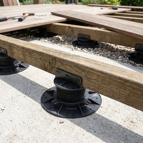 VERINDAL+ - plot pour terrasse bois réglable -  - VERINDAL Carton de 50 - large