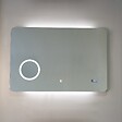 KIAMAMI VALENTINA - Miroir Avec Led 100X70 Avec Miroir Grossissant Et Montre Digitale Système Tactile - vignette
