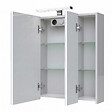 GODART - Armoire miroir de toilette éclairante 3 portes 80 cm blanche Juno 2 - vignette