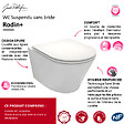 JACOB DELAFON - Cuvette WC suspendu sans bride Rodin+ avec abattant - vignette