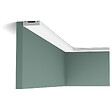 ORAC DECOR - SX162 Moulure multifonctionnelle Orac Decor Axxent - 4x1x200cm (h x p x l) - plinthe décorative Carton 8 pièces , RAL9003 - vignette