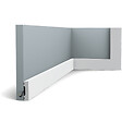 ORAC DECOR - SX162 Moulure multifonctionnelle Orac Decor Axxent - 4x1x200cm (h x p x l) - plinthe décorative A l'unité , RAL9003 - vignette