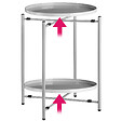 TECTAKE - Table d’appoint OXFORD - vignette