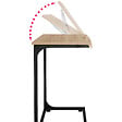 TECTAKE - Table d’appoint Ruston 55x35x66,5cm - vignette