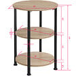 TECTAKE - Table d’appoint COLCHESTER 40x61cm - vignette