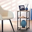 TECTAKE - Table d’appoint Memphis 34x30x59cm - vignette