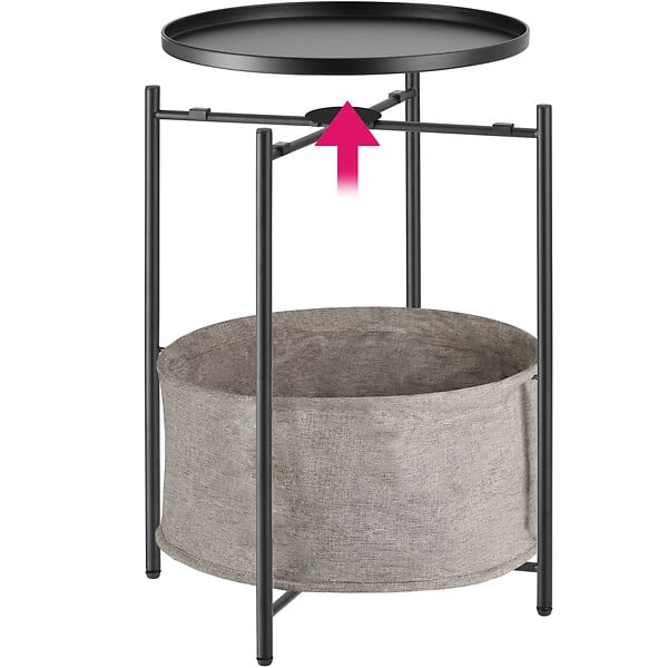 TECTAKE - Table d’appoint CANTERBURY 45,5x45,5x53cm - large