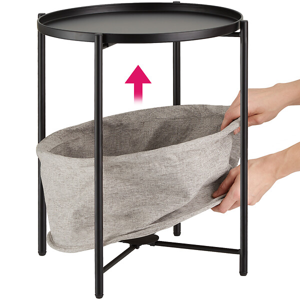 TECTAKE - Table d’appoint CANTERBURY 45,5x45,5x53cm - large
