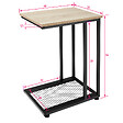 TECTAKE - Table d’appoint ETON 48x35x66cm - vignette