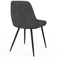ID MARKET - Lot de 6 chaises THALYA en velours mix color gris foncé x2, terracotta x2, beige x2 avec accoudoirs - vignette