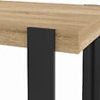 ID MARKET - Table haute de bar PHOENIX bois et noir 90 cm - vignette