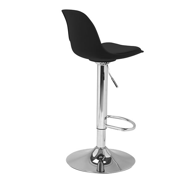 ID MARKET - Lot de 2 tabourets de bar KARL design noir - large