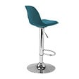 ID MARKET - Lot de 2 tabourets de bar KARL design bleu canard - vignette