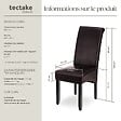 TECTAKE - Ensemble 4 chaises de salle à manger revêtement aspect cuir marron - vignette