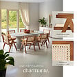 TECTAKE - Chaise de salle à manger cannage viennois style boho chêne foncé - vignette