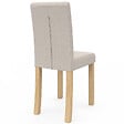 ID MARKET - Lot de 6 chaises POLGA capitonnées beiges pour salle à manger - vignette