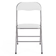 ID MARKET - Lot de 6 chaises pliantes KITY blanches en PU - vignette