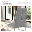 TECTAKE - Lot de 8 chaises avec strass cuir synthétique ergonomique strass gris - vignette