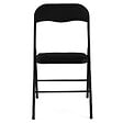 ID MARKET - Lot de 4 chaises pliantes KITY noires en PU - vignette