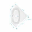 ALLIBERT - Baignoire d'angle 140x140x54 cm - 100% acrylique blanc brillant - vignette