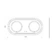 KIAMAMI VALENTINA - Miroir Ovale 180X80 Pour Salle De Bain Avec Éclairage Led - vignette