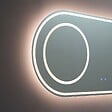 KIAMAMI VALENTINA - Miroir Ovale 180X80 Pour Salle De Bain Avec Éclairage Led - vignette
