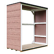 TIMBELA - Abri à bûches extérieur 1,14 m² - 75 x 153 x H159 cm - TIMBELA M980-1-REDWOOD RED - vignette