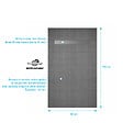 AURLANE - Receveur de Douche à Carreler 140x80cm à Ecoulement Linéaire - Grille Chrome et Bonde - vignette