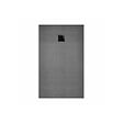 AURLANE - Receveur de Douche à Carreler 120x90cm avec Bonde à Sortie Verticale - Grille Noire - vignette