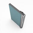 AURLANE - 2 profilés muraux de finition en aluminium Chrome H250 cm compatible avec WALL'IT et STONE'IT - vignette