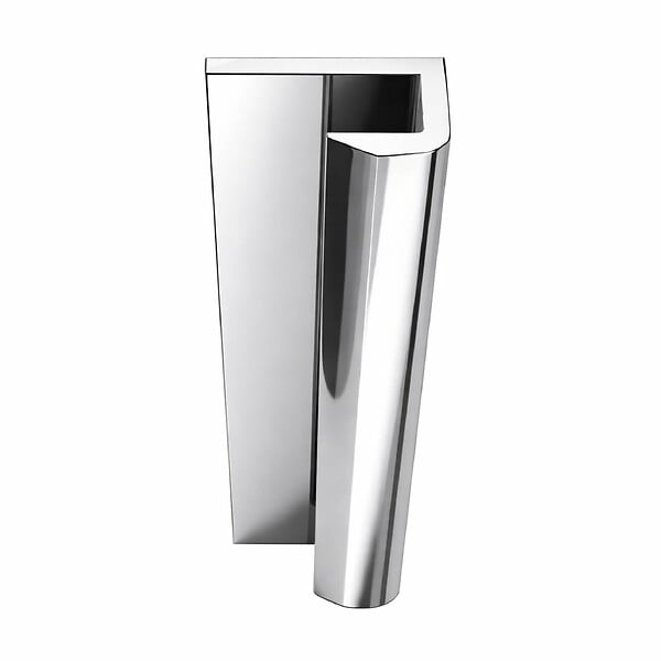 AURLANE - 2 profilés muraux de finition en aluminium Chrome H250 cm compatible avec WALL'IT et STONE'IT - large