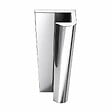 AURLANE - 2 profilés muraux de finition en aluminium Chrome H250 cm compatible avec WALL'IT et STONE'IT - vignette