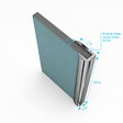 AURLANE - 2 profilés muraux de finition en aluminium Chrome H250 cm compatible avec WALL'IT et STONE'IT - vignette