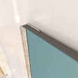 AURLANE - 2 profilés muraux de finition en aluminium Chrome H250 cm compatible avec WALL'IT et STONE'IT - vignette