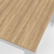 ID MARKET - Table à manger rectangle ROZY 4 personnes blanc plateau façon hêtre 110 cm - vignette