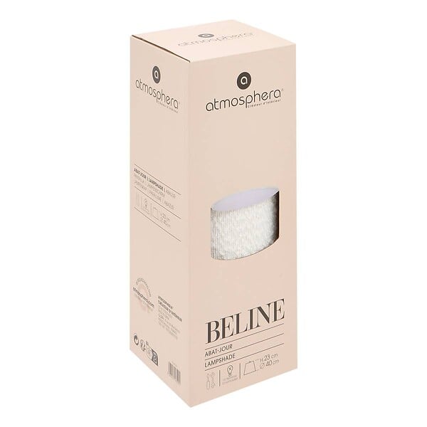 ATMOSPHERA - Abat-jour Beline D40cm blanc - large