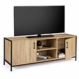 ID MARKET - Meuble TV 140 cm DETROIT 2 portes design industriel - vignette